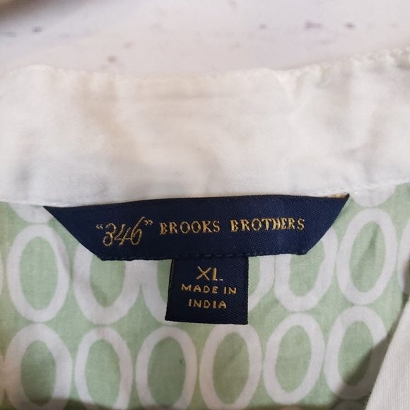 346 Brooks Brothers half sleeve green top size XL - Picture 3 of 4